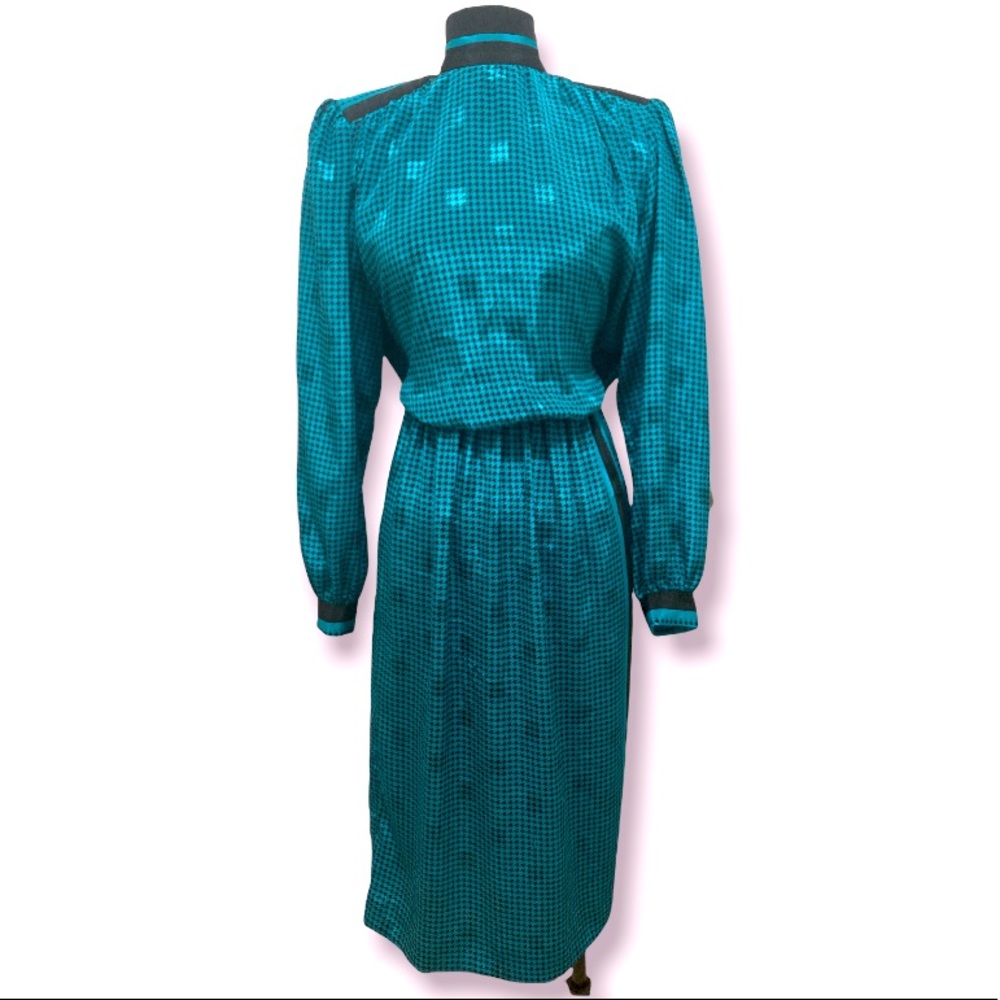 Vintage Eighties High Neck Dress ~ Size 10